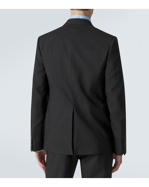 Gucci Black Gg Suit Jacket for men