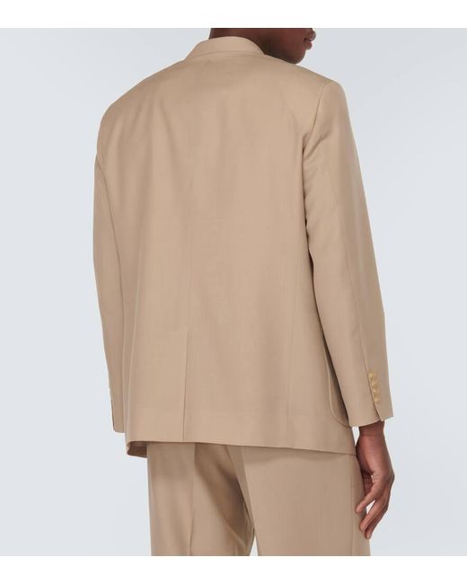 Auralee Natural Wool And Mohair Blazer for men