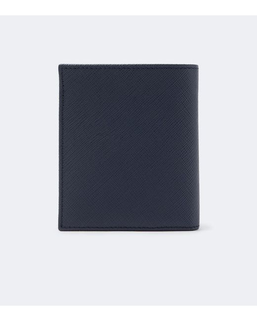 Prada Blue Saffiano Leather Wallet for men