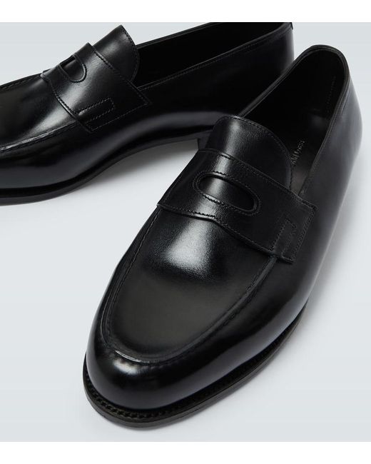 John Lobb Loafers Lopez aus Leder in Black für Herren