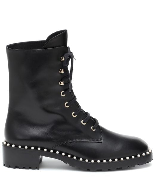 stuart weitzman allie combat boots
