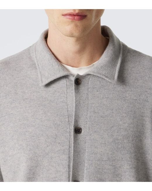 Lisa Yang Gray Zaid Cashmere Cardigan for men