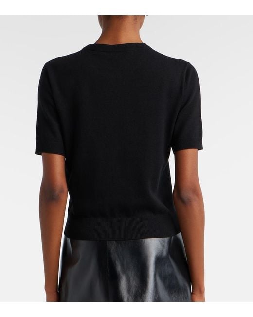Gucci Black Double G Wool Top