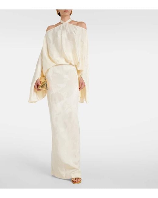 Novia - vestido Cyclades Callass en jacquard ‎Taller Marmo de color White