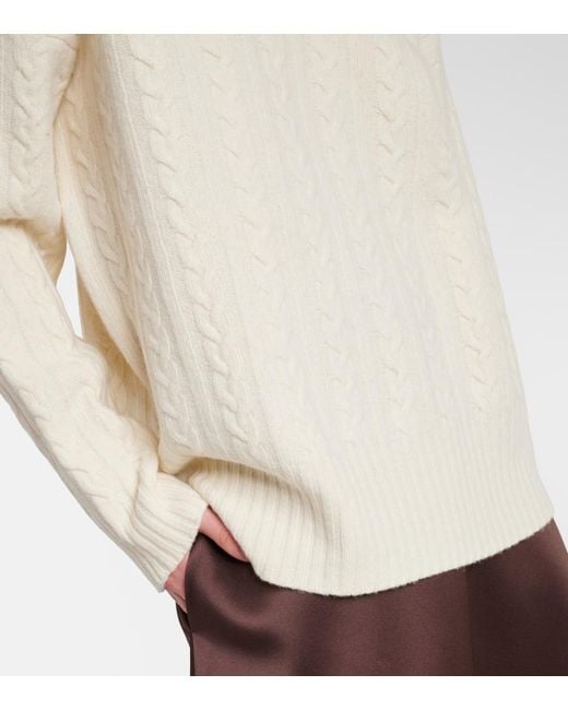 Rohe White Cable-Knit Wool Sweater