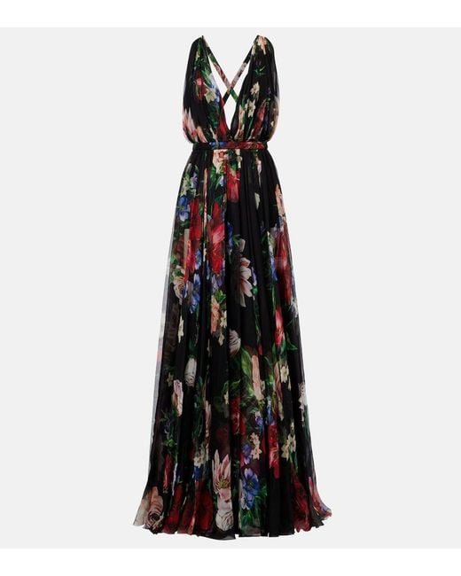 Dolce & Gabbana Black Long Dress