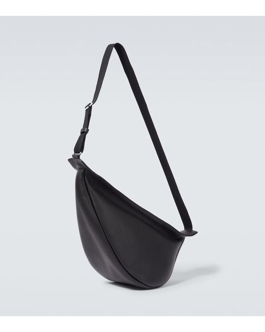 The Row Messenger Bag Slouchy Banana Large Aus Leder in Black für Herren