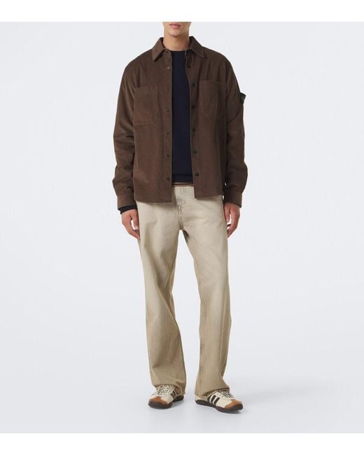 Stone Island Blue Compass Badge Wool-Blend Sweater for men