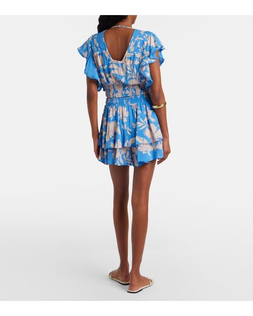 Poupette Blue Thalia Floral Shorts