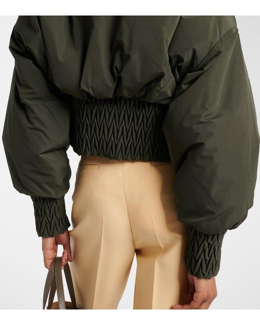 Tod's Green Padded Bomber Jacket