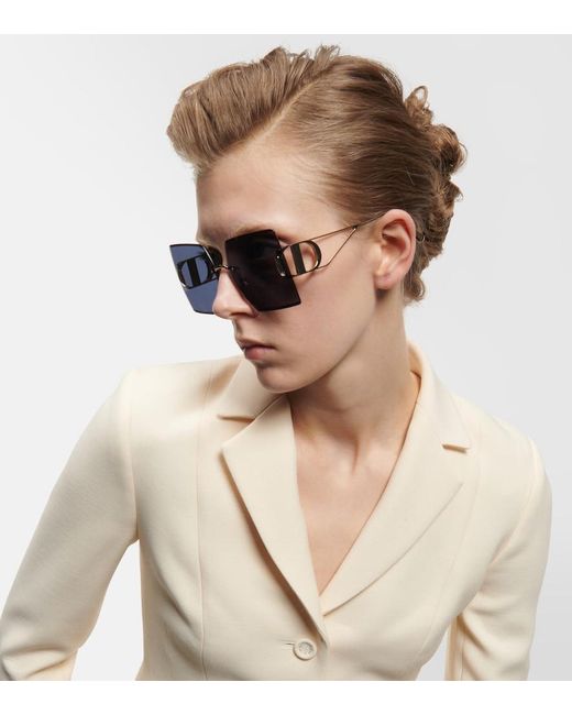 Dior Blue 30Montaigne S7U Square Sunglasses