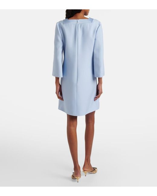 Valentino Blue Crepe Couture Minidress
