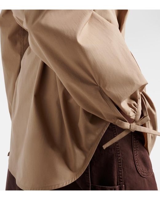 Moncler Natural Cotton Poplin Shirt