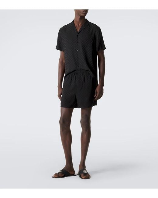 Gucci Brown Riviera Double G Thong Sandals for men