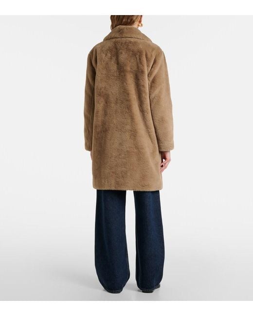 Velvet Natural Evalyn Faux Fur Coat