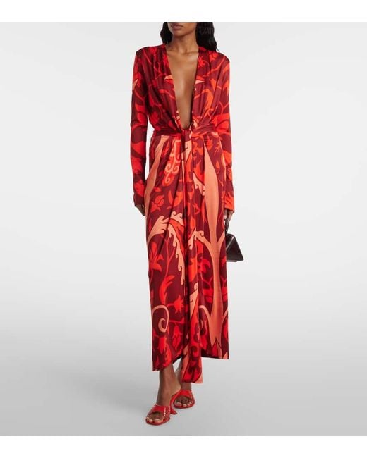 Abito Midi di Johanna Ortiz in Red