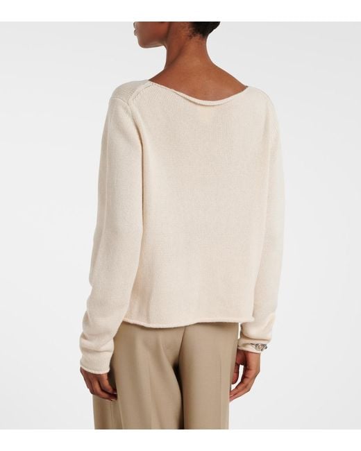 Jardin Des Orangers Natural Wool And Cashmere Sweater