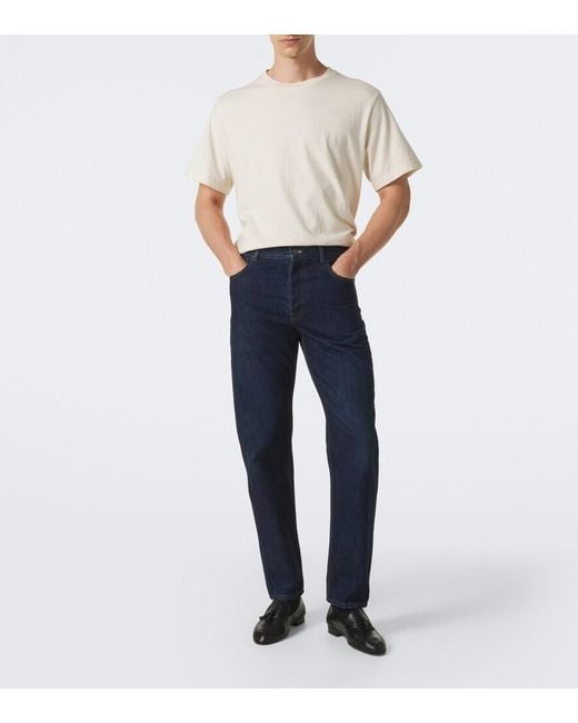 The Row Blue Moe Straight Jeans for men