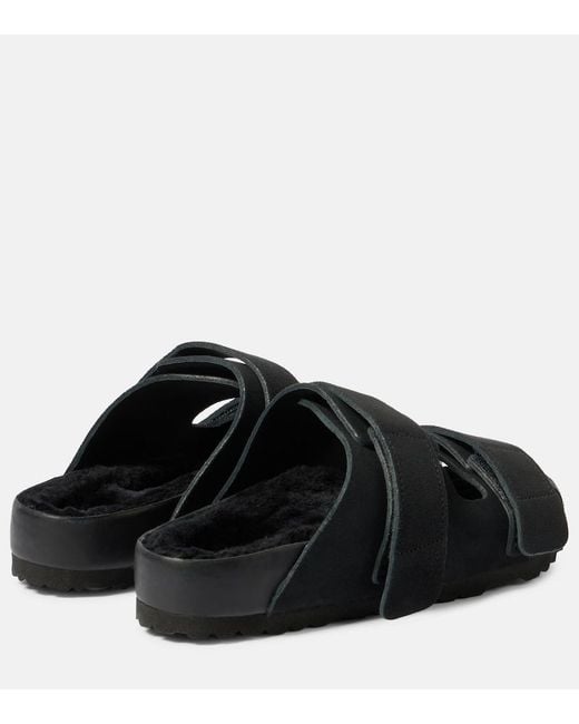 Birkenstock Black X Tekla Uji Suede Slides