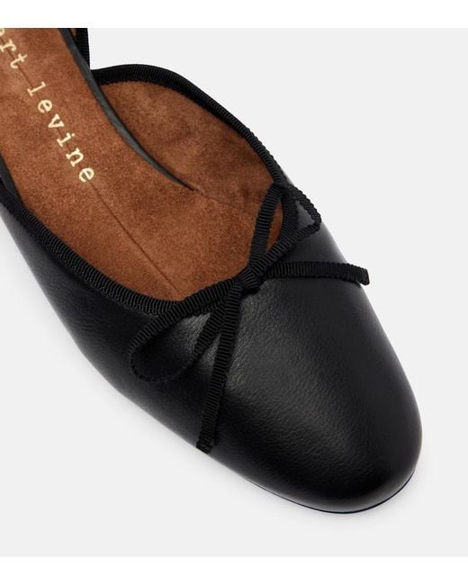 Herbert Levine Black 24/7 Leather Ballet Flats