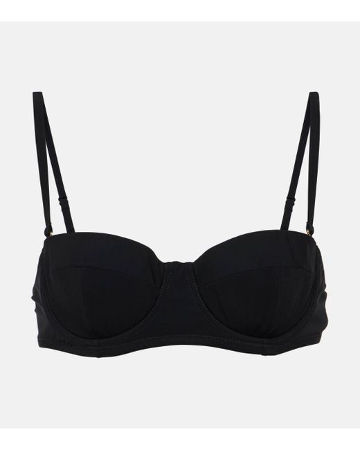 Dolce & Gabbana Black Balconette Bikini Top