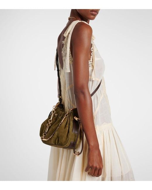 Zimmermann Brown Halcyon Suede Shoulder Bag