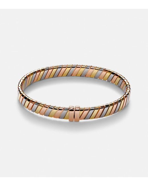 BVLGARI Metallic Tubogas 18Kt, Rose, And Bracelet