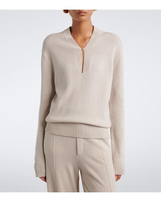 Jardin Des Orangers White Wool And Cashmere Sweater