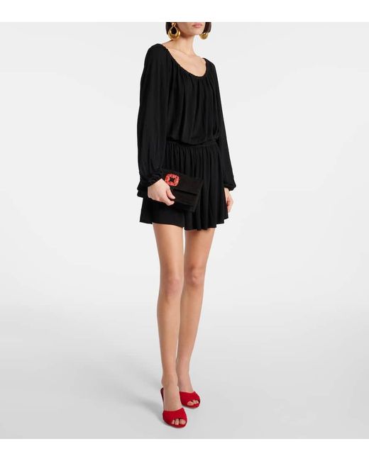Clutch Capri di Manolo Blahnik in Black