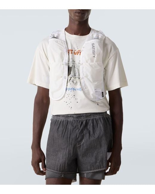 Satisfy Laufweste Justice Cordura in White für Herren