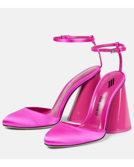 The Attico Multicolor Luz Satin Pumps