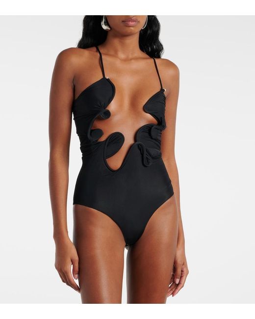 Christopher Esber Black Molded Venus Bodysuit