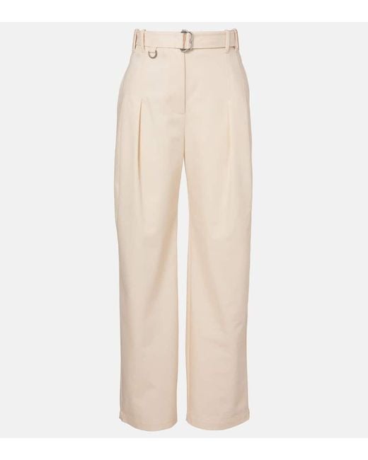 Burberry Natural Hose Aus Baumwoll-Gabardine