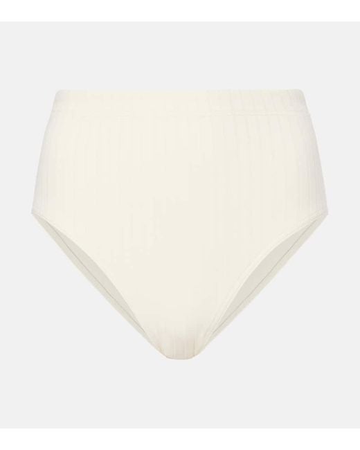 Slip Bikini Costa A Vita Alta di Eres in Natural