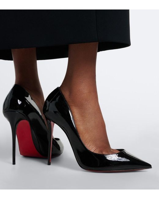 Christian Louboutin Black La Pigalle Patent Leather Pumps