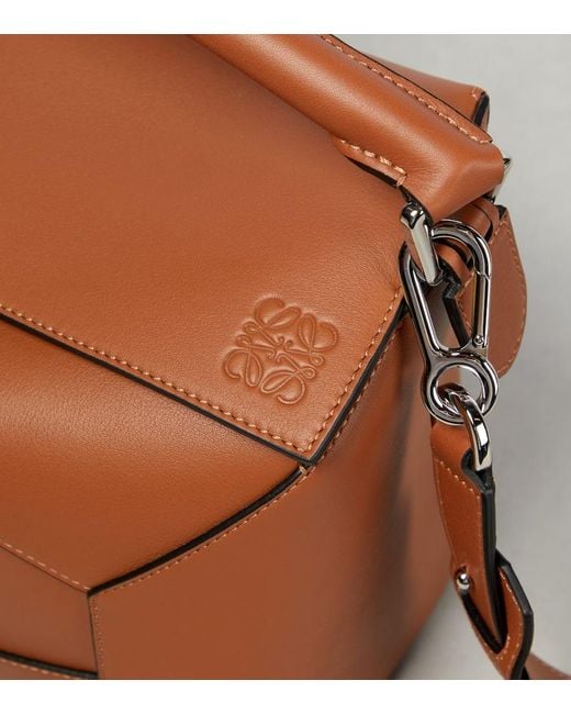 Borsa A Spalla Puzzle Edge di Loewe in Brown
