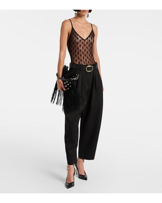 Isabel Marant Black Body Mildy Aus Spitze