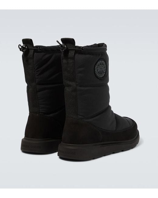 Canada Goose Black Crofton Fold Puffer Boots for men
