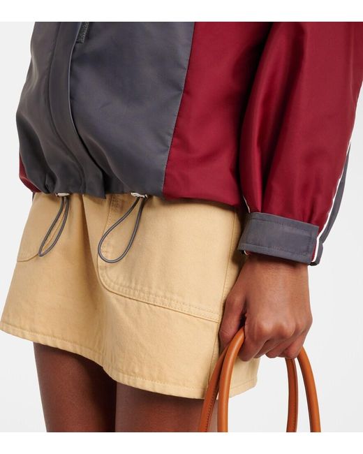 Self-Portrait Red Hooded Jacket
