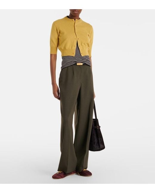 Extreme Cashmere Yellow N°474 Super Little Cashmere Cardigan