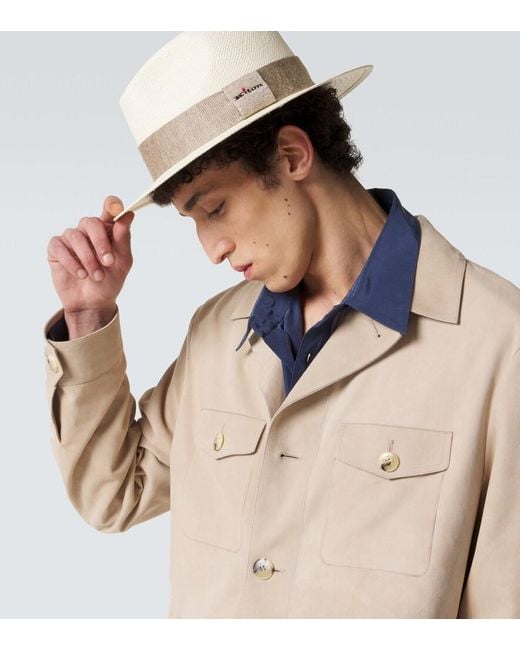 Fedora di Kiton in Natural da Uomo