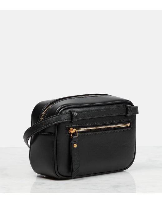 Saint Laurent Black Lou Leather Belt Bag