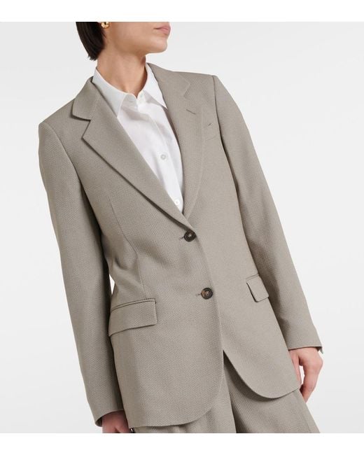 Tod's Gray Single-Breasted Blazer