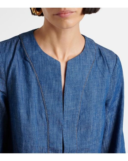 Zimmermann Blue Wylie Denim Tunic