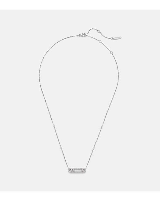 Messika White Baby Move 18Kt Necklace With Diamonds