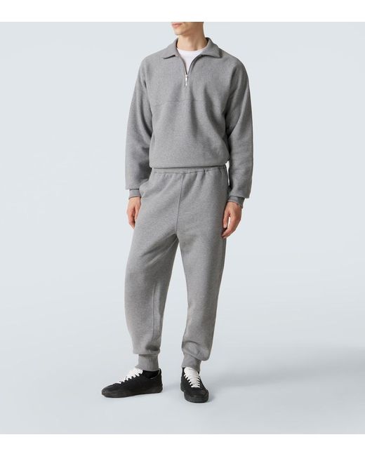 Jil Sander Gray Cotton Jersey Sweatpants for men