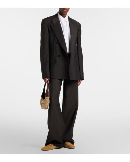 Gucci Brown Jordaan Horsebit Suede Loafers
