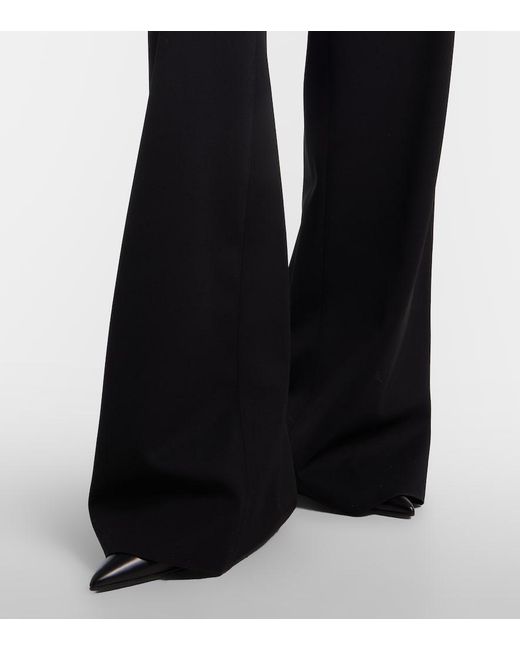 Gucci Black Wool Wide-Leg Pants