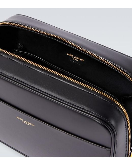 Saint Laurent White Paris Leather Camera Case for men
