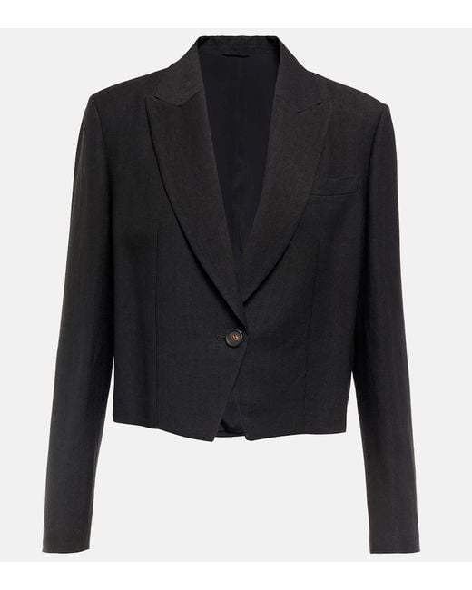 Brunello Cucinelli Black Cropped Blazer